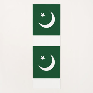 Patriotic Yoga Mats with flag of Pakistan