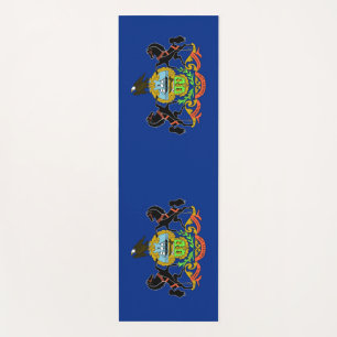 Patriotic Yoga Mats with flag of Pennsylvania