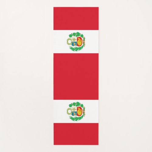 Patriotic Yoga Mats with flag of Peru