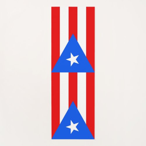 Patriotic Yoga Mats with flag of Puerto Rico