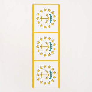 Patriotic Yoga Mats with flag of Rhode Island