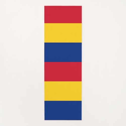 Patriotic Yoga Mats with flag of Romania