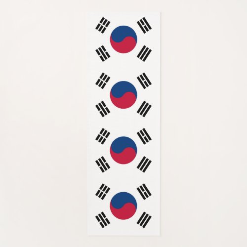 Patriotic Yoga Mats with flag of South Korea