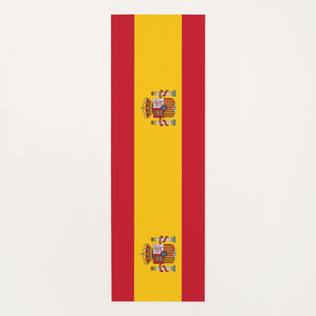 Patriotic Yoga Mats with flag of Spain (Front)