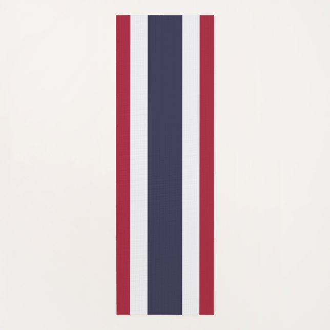 Patriotic Yoga Mats with flag of Thailand (Front)