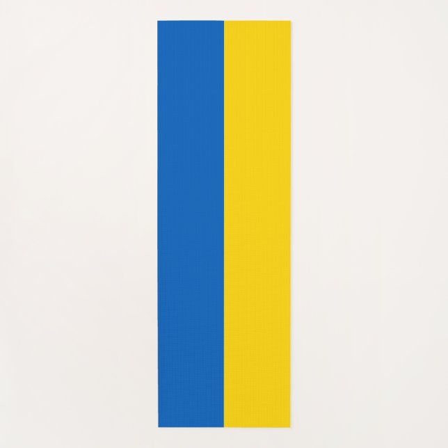 Patriotic Yoga Mats with flag of Ukraine (Front)