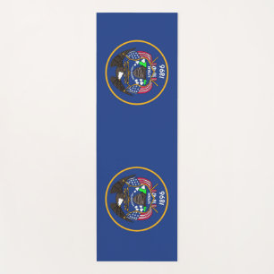 Patriotic Yoga Mats with flag of Utah