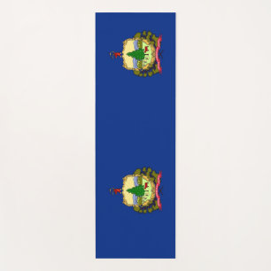 Patriotic Yoga Mats with flag of Vermont