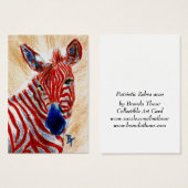 Patriotic Zebra ArtCard (Front & Back)