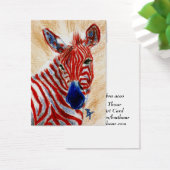 Patriotic Zebra ArtCard (Desk)