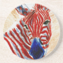Patriotic Zebra Coasters