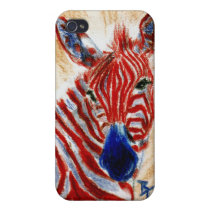 Patriotic Zebra IPhone 4 Case