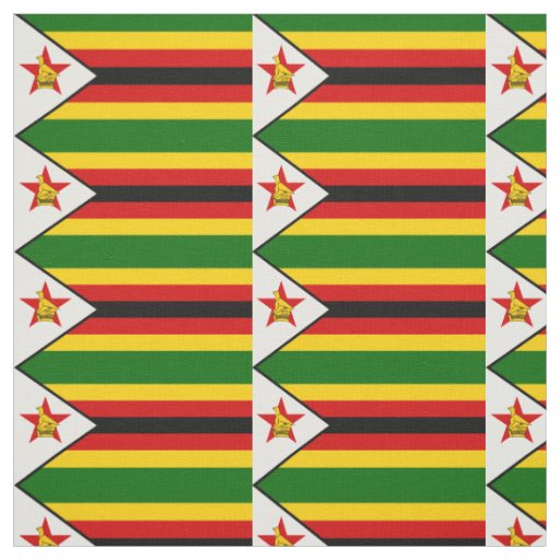 Patriotic Zimbabwe Flag Fabric