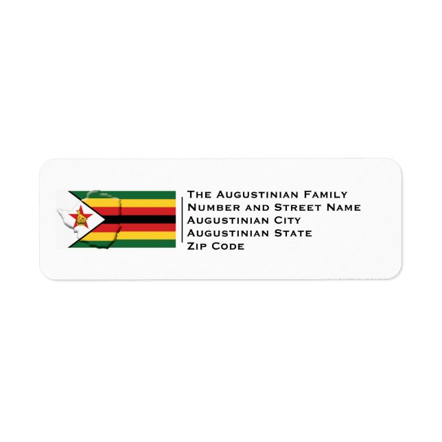 Patriotic | ZIMBABWE FLAG Label (Front)