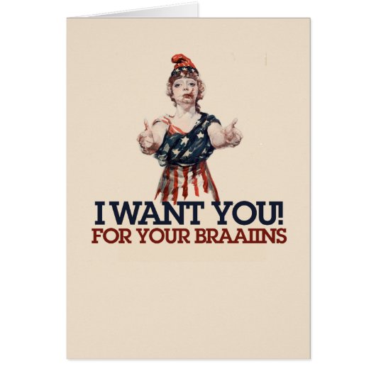 Patriotic Zombie Cards (Front)