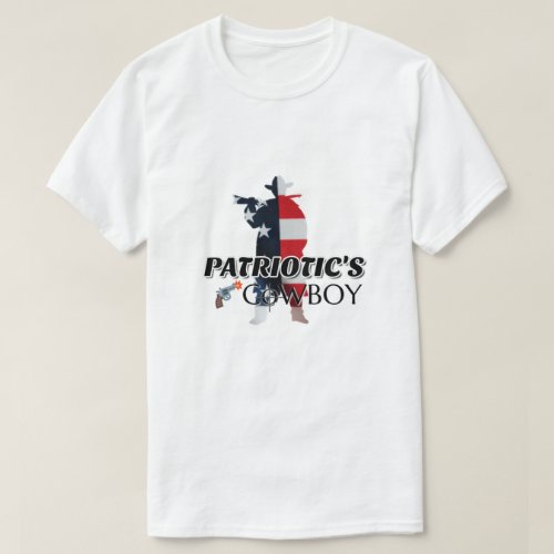Patriotics Cowboy patriotic svg american flag T_Shirt
