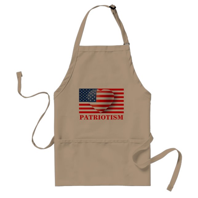 Patriotism Adult Apron (Front)
