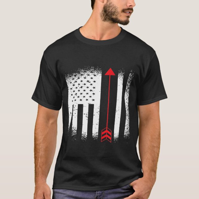 Patriotism Archery Fourth Of July Archer T-Shirt (Front)