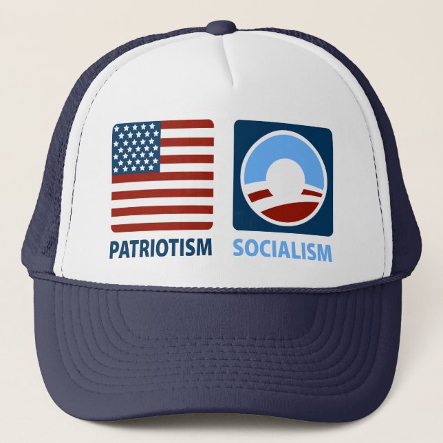 Patriotism or Socialism Trucker Hat (Front)