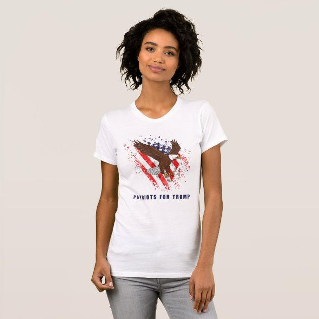 Patriots for Trump  T-Shirt (Front Full)