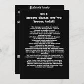 Patriots know (Front/Back)