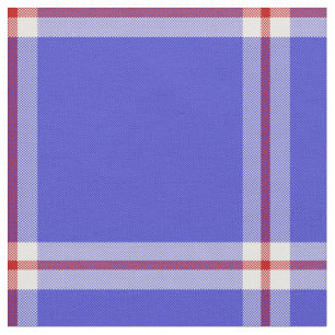 Patriots' Plaid Fabric
