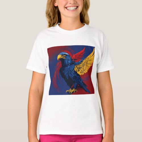 Patriots Pride Bald Eagle Design  T_Shirt