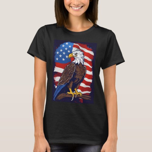 Patriots Pride Bald Eagle Tee T_Shirt