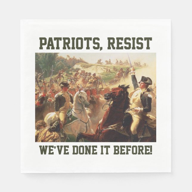 Patriots Resist Attacks on Democracy  Napkins (Front)