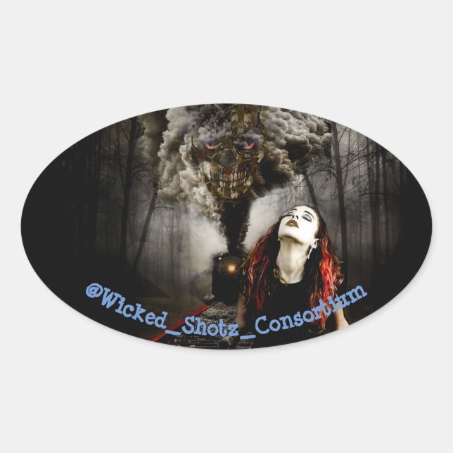 Patriot's Train Oval Sticker (Front)