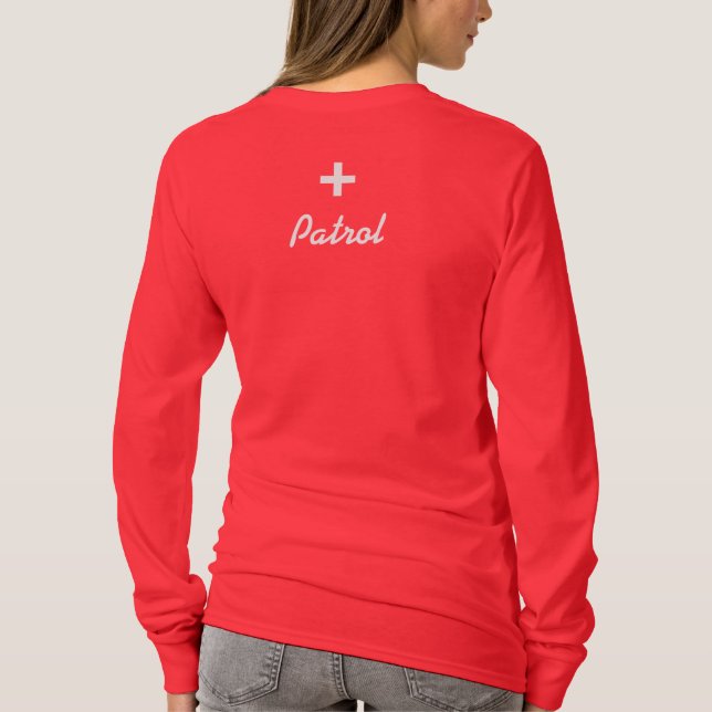 Patrol Long Sleeve - Women's Cross T-Shirt (Back)