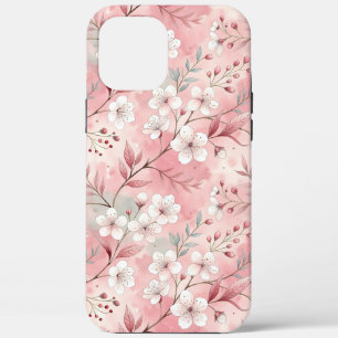 Patrón de Flor de Sakura Rosa iPhone 12 Pro Max Case