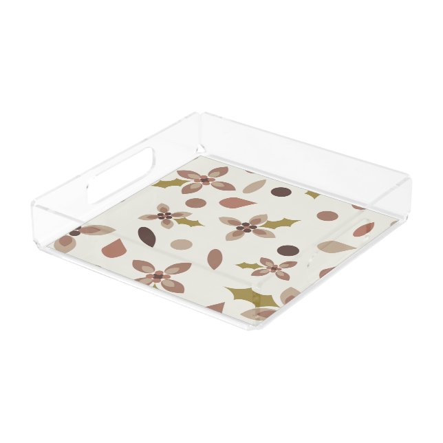 Patrón moca mousse acrylic tray (Angled)