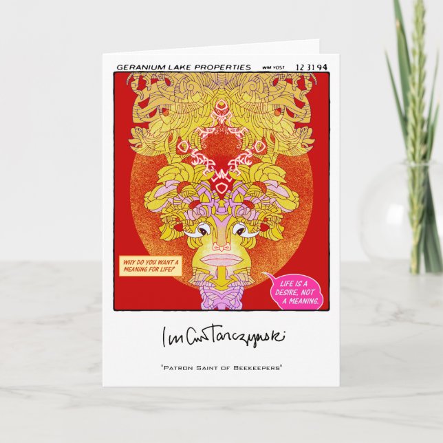 Patron Saint of Beekepers Card (Front)