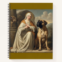 patron saint of bullmastiffs notebook