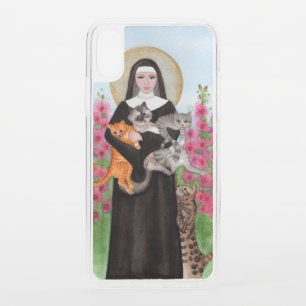Patron Saint of Cats St. Gertrude iPhone XS Case