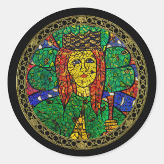Patron Saint Of Depression And Anxiety St Dymphna Classic Round Sticker