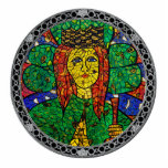 Patron Saint Of Depression And Anxiety St Dymphna Cutout<br><div class="desc">Features the image of Saint Dymphna patron saint of depression and anxiety. For more St. Dymphna gifts visit the rest of this shop. Artwork and design by Florida artist,  Michelle Collins.</div>