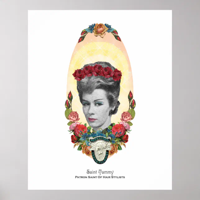 Patron Saint of Hair Stylists 24x30 Print Zazzle
