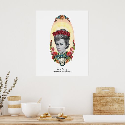 Patron Saint of Hair Stylists 24x30 Print Zazzle