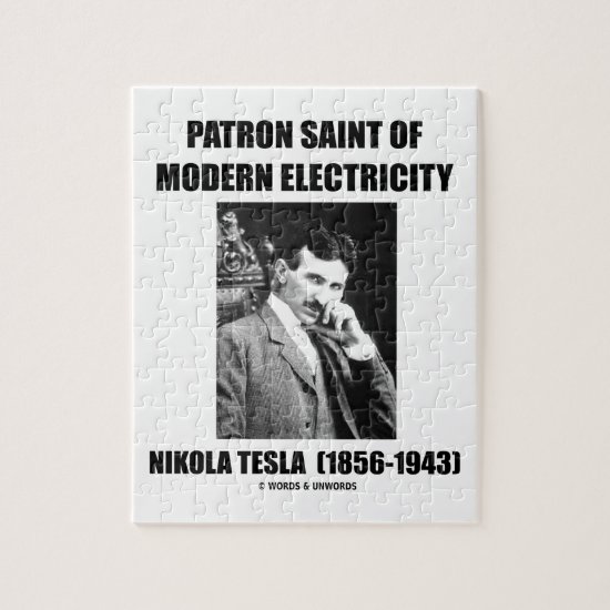 Patron Saint Of Modern Electricity (Nikola Tesla) Jigsaw Puzzle
