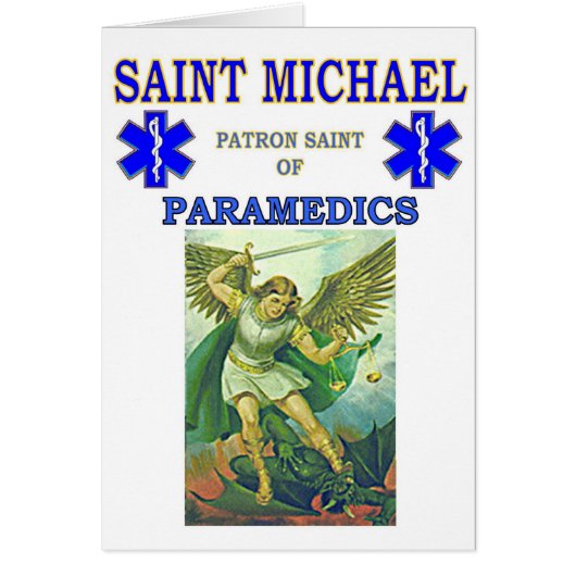 PATRON SAINT OF PARAMEDICS CARDS (Front)