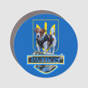 ,,Patron'' The military dog of Ukraine Dog Car Magnet