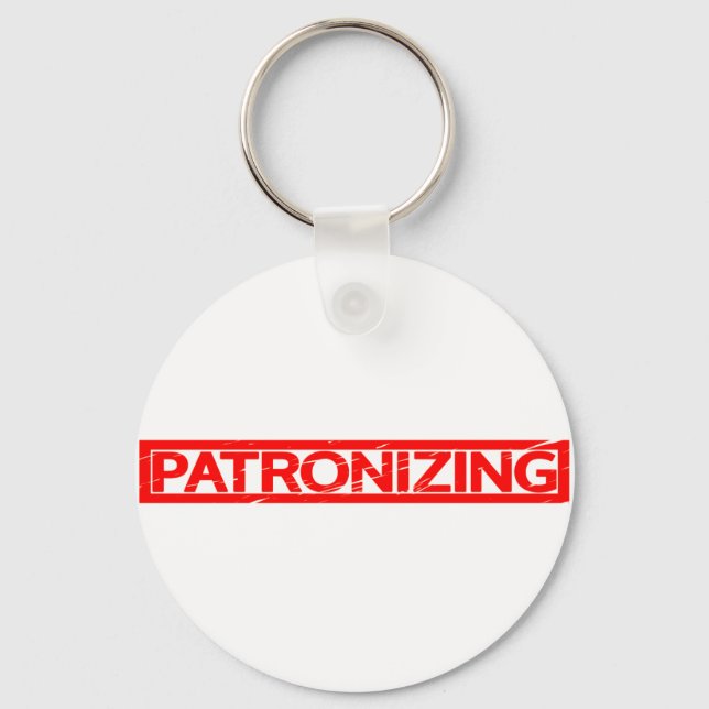 Patronizing Stamp Keychain (Front)