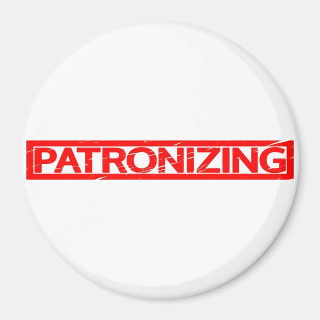 Patronizing Stamp Magnet (Front)