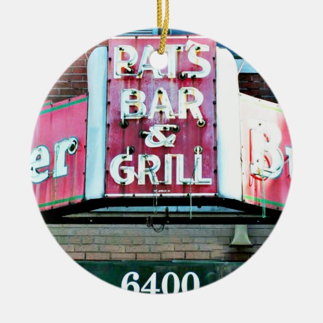 Pat's Bar Saint Louis, St Louis Ceramic Ornament (Front)