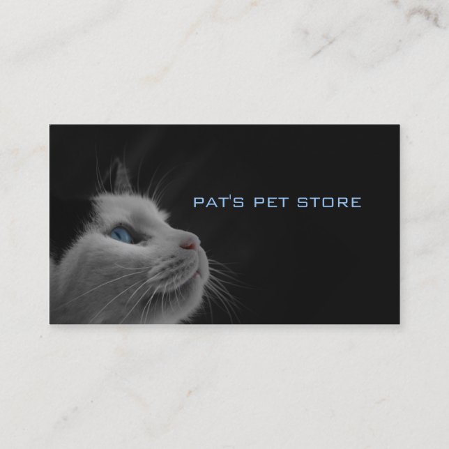 Pat's Pet Store Business Card (Front)