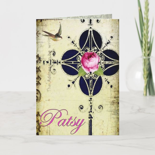 Patsy cross note card (Front)