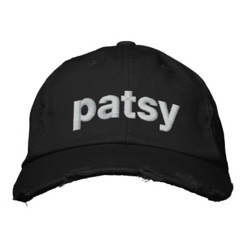 patsy embroidered baseball hat