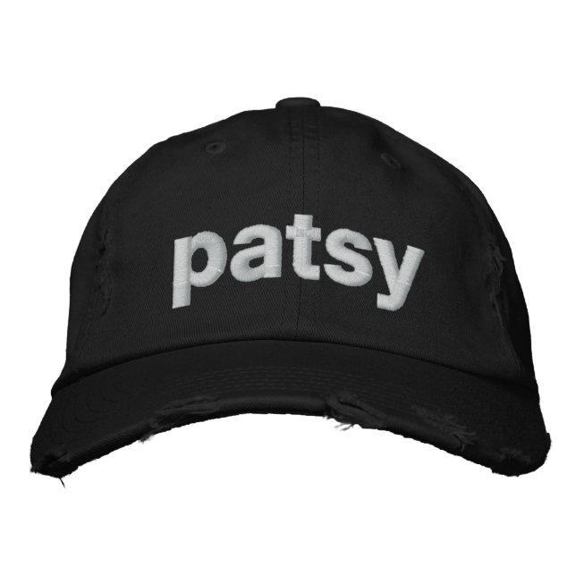 patsy embroidered baseball hat (Front)